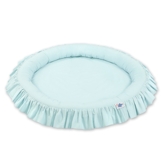 Set: Hanging canopy + Nest with flounce- mint