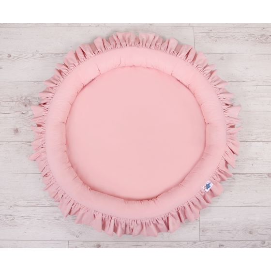 Set: Hanging canopy + Nest with flounce- pastel pink