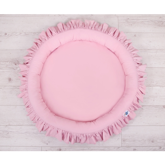 Set: Hanging canopy + Nest with flounce- pink