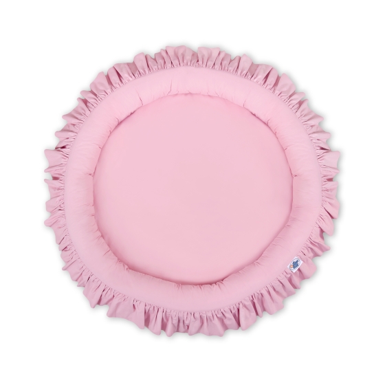 Set: Hanging canopy + Nest with flounce- pink