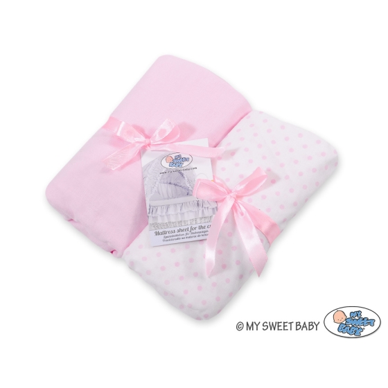 Sheet made of cotton for wicker crib- 2pcs