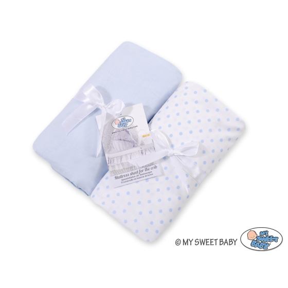Sheet made of cotton for wicker crib- 2pcs
