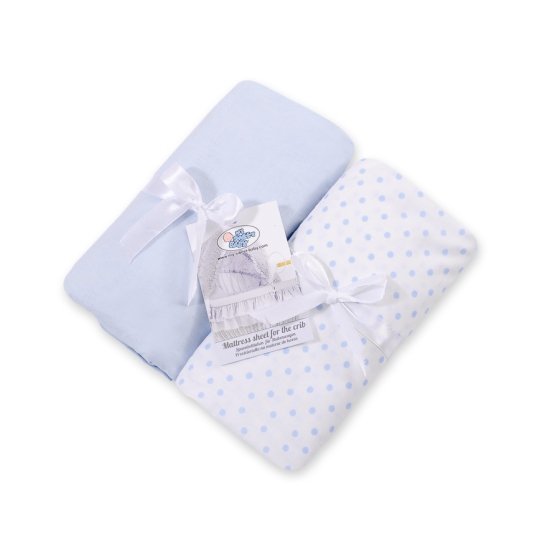 Sheet made of cotton for wicker crib- 2pcs