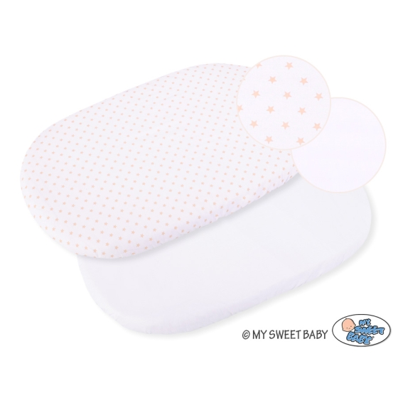 Sheet made of cotton for wicker crib- 2pcs