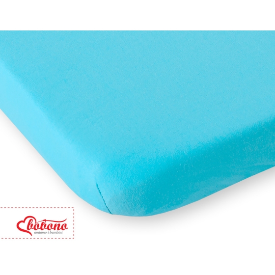 Sheet made of jersey 140x70cm- türkis