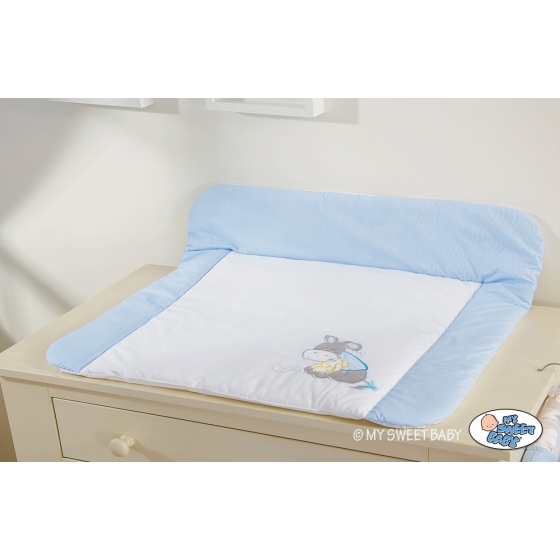 Soft Baby Changing Mat- Doneky Luca blue