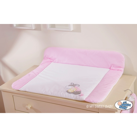 Soft Baby Changing Mat- Doneky Luca pink