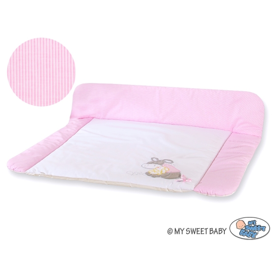 Soft Baby Changing Mat- Doneky Luca pink