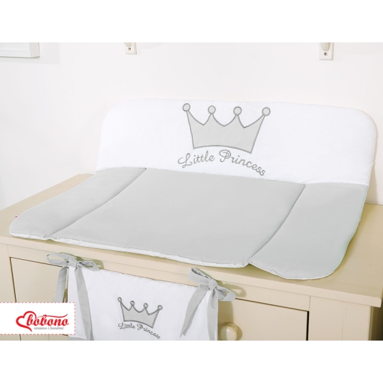 Soft Baby Changing Mat- Little Prince/Princess gray