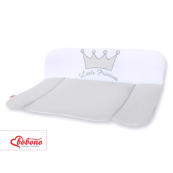 Soft Baby Changing Mat- Little Prince/Princess gray