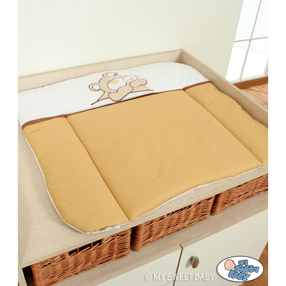 Soft Baby Changing Mat- Teddy Bear Barnaba brown