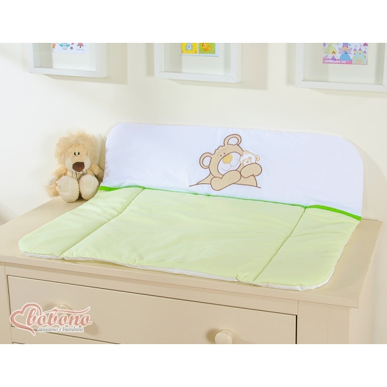 Soft Baby Changing Mat- Teddy Bear Barnaba green