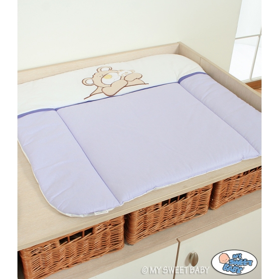 Soft Baby Changing Mat- Teddy Bear Barnaba lilac