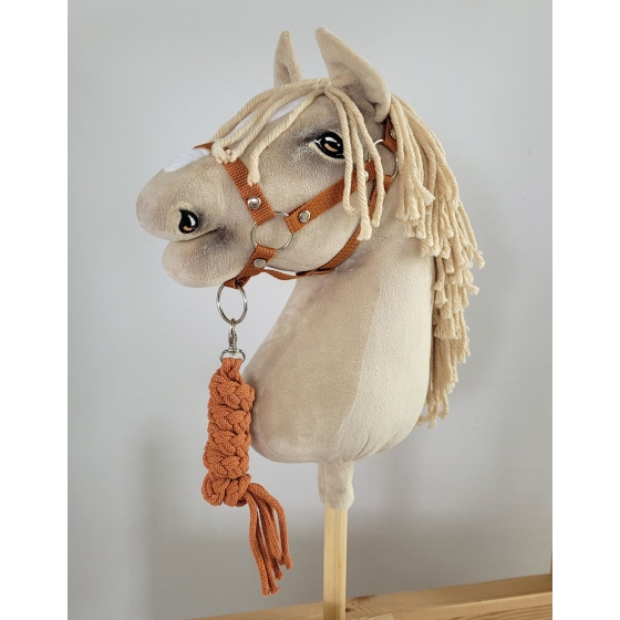 Tether for Hobby Horse made of double-twine cord - ginger