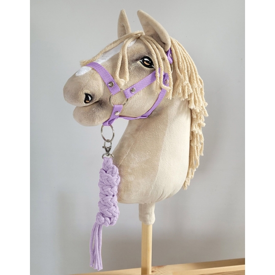 Tether for Hobby Horse made of double-twine cord - purple