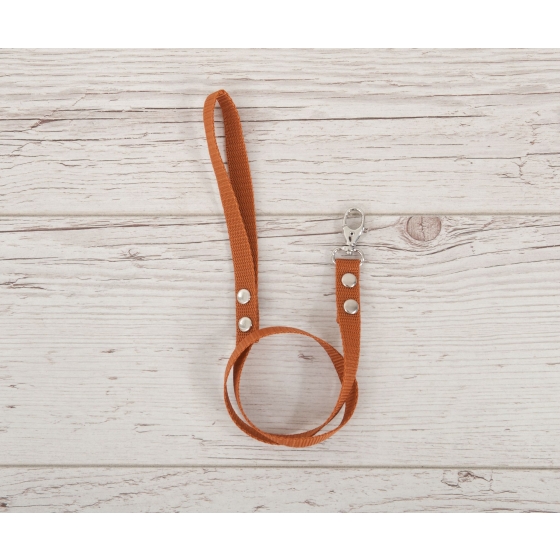 Tether for hobby horse made of webbing tape - ginger
