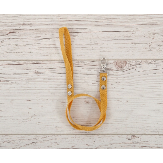 Tether for hobby horse made of webbing tape - honey yellow