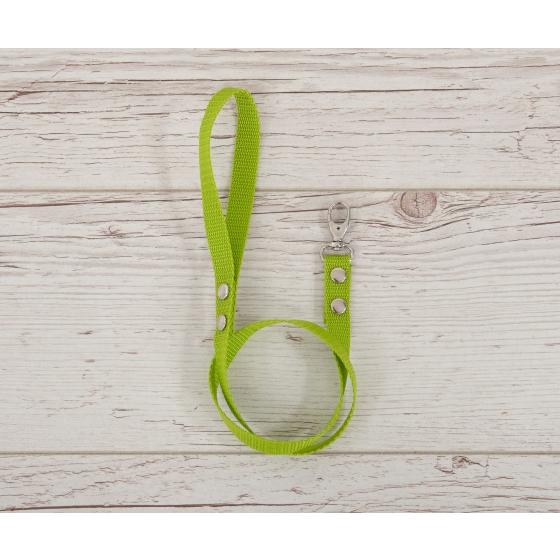 Tether for hobby horse made of webbing tape - lime