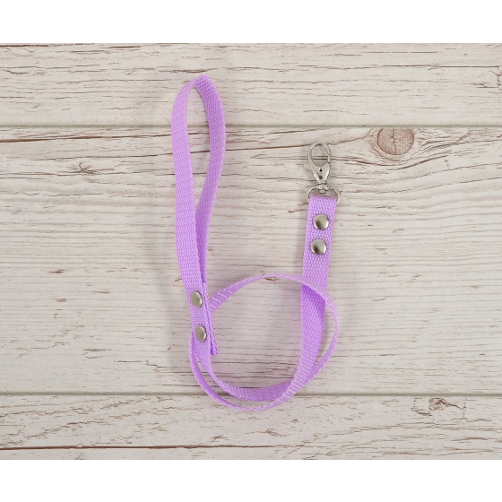 Tether for hobby horse made of webbing tape - purple