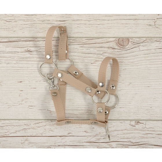 The adjustable halter for Hobby Horse A3 - beige