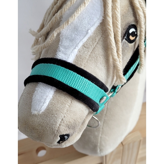 The adjustable halter for Hobby Horse A3 - mint with black furry