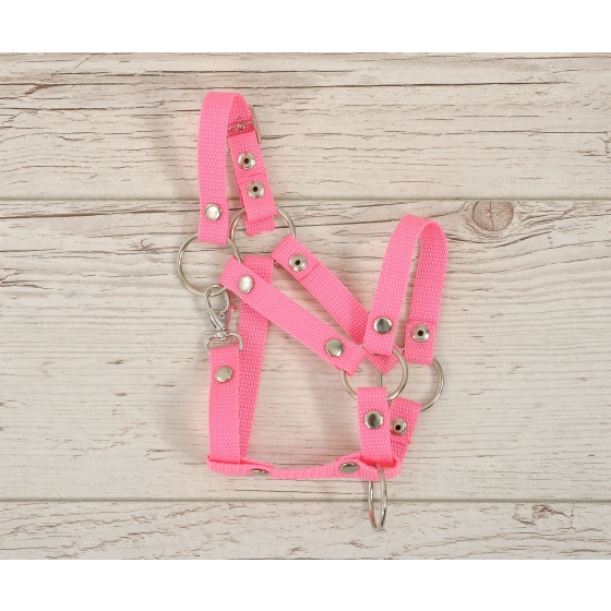 The adjustable halter for Hobby Horse A3 - pink