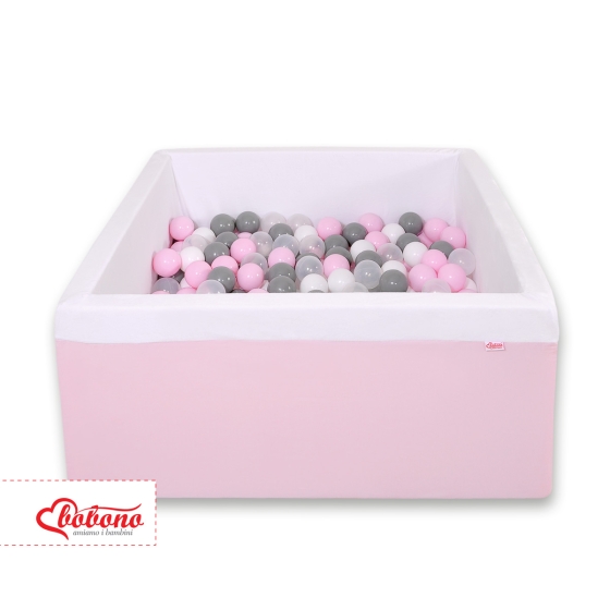 Toddler Ball-pit minky with balls 200pcs - pink