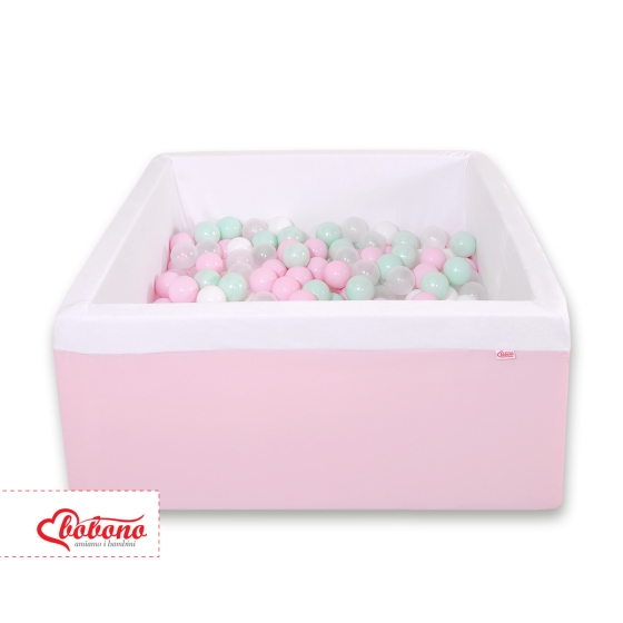 Toddler Ball-pit minky with balls 200pcs - pink