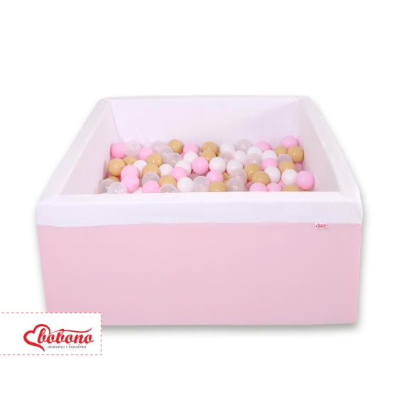 Toddler Ball-pit minky with balls 200pcs - pink