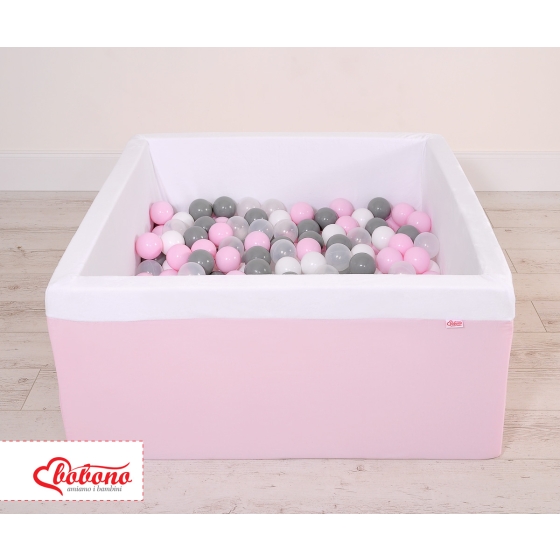 Toddler Ball-pit minky with balls 200pcs - pink