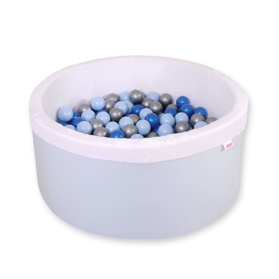 Toddlers Ball-pit minky Dry Pool with balls 200pcs - blue