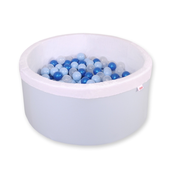 Toddlers Ball-pit minky Dry Pool with balls 200pcs - blue