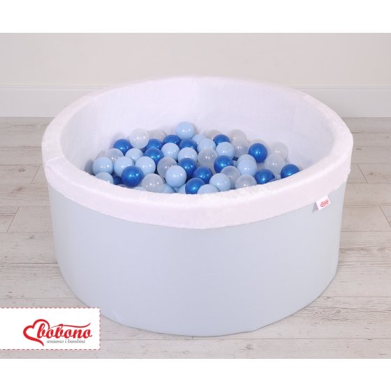 Toddlers Ball-pit minky Dry Pool with balls 200pcs - blue