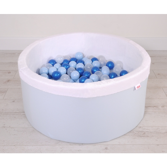 Toddlers Ball-pit minky Dry Pool with balls 200pcs - blue