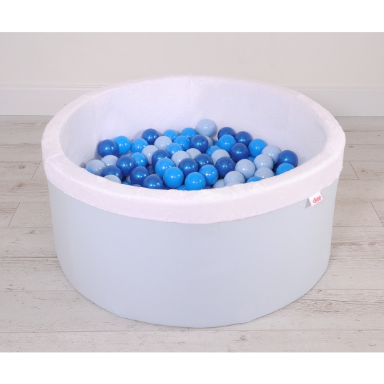 Toddlers Ball-pit minky Dry Pool with balls 200pcs - blue