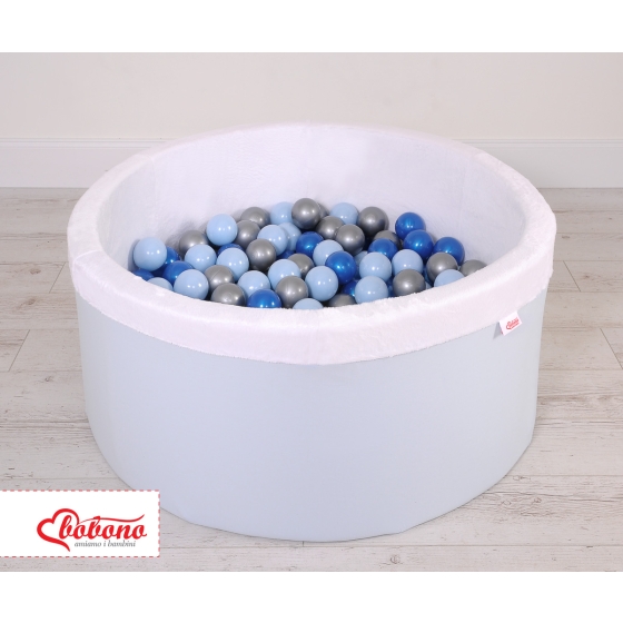 Toddlers Ball-pit minky Dry Pool with balls 200pcs - blue