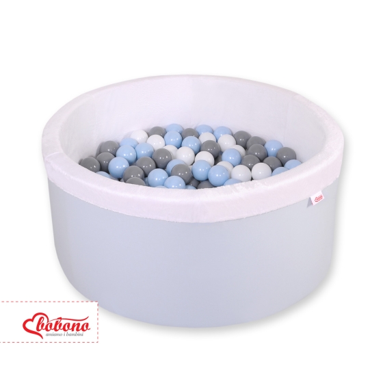 Toddlers Ball-pit minky Dry Pool with balls 200pcs - blue