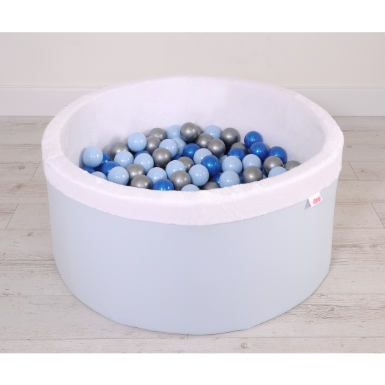 Toddlers Ball-pit minky Dry Pool with balls 200pcs - blue
