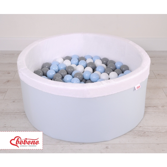 Toddlers Ball-pit minky Dry Pool with balls 200pcs - blue