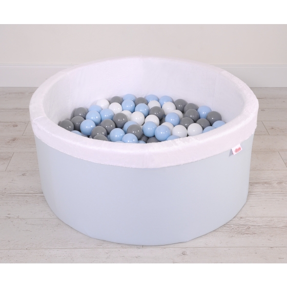 Toddlers Ball-pit minky Dry Pool with balls 200pcs - blue