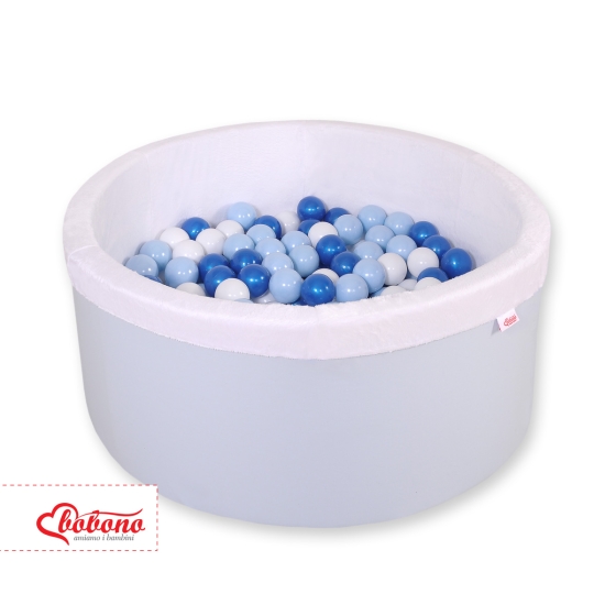 Toddlers Ball-pit minky Dry Pool with balls 200pcs - blue