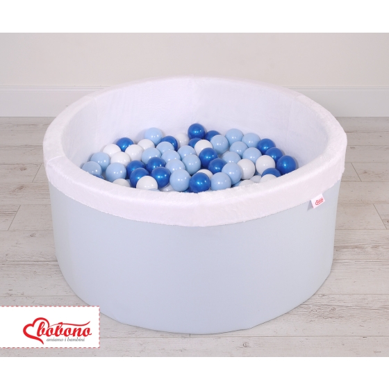Toddlers Ball-pit minky Dry Pool with balls 200pcs - blue