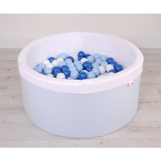 Toddlers Ball-pit minky Dry Pool with balls 200pcs - blue