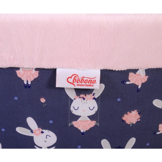 Toddlers Ball-pit minky without balls - blue rabbits