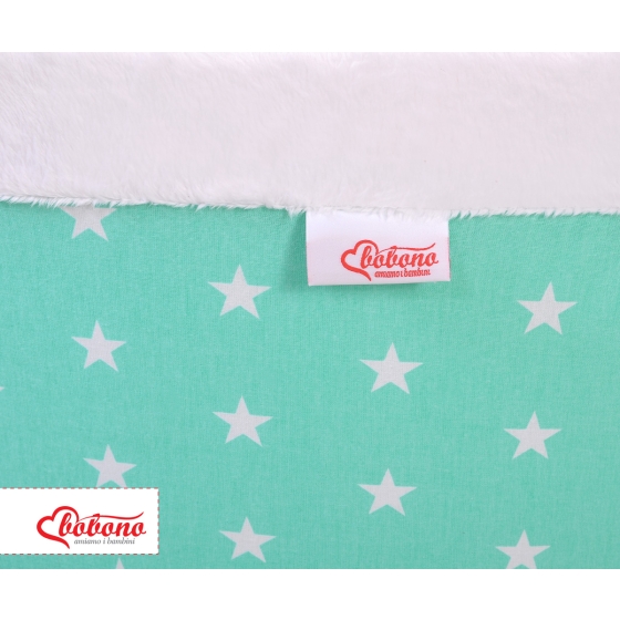 Toddlers Ball-pit minky without balls - mint stars