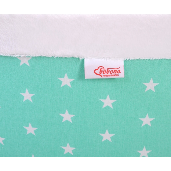 Toddlers Ball-pit minky without balls - mint stars