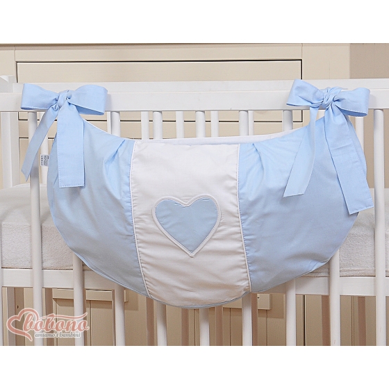 Toys bag- Hanging Hearts blue