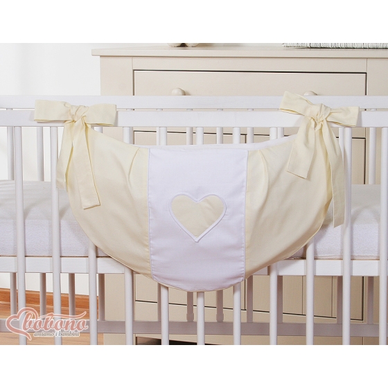 Toys bag- Hanging Hearts cream