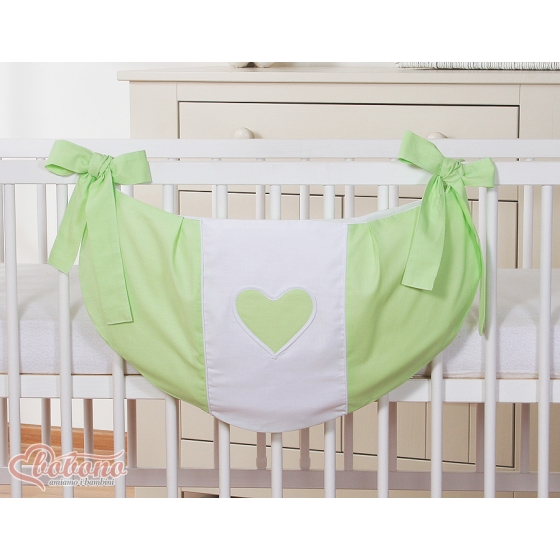 Toys bag- Hanging Hearts green