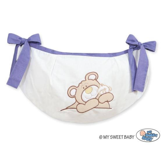 Toys bag- Teddy bear Barnaba lilac